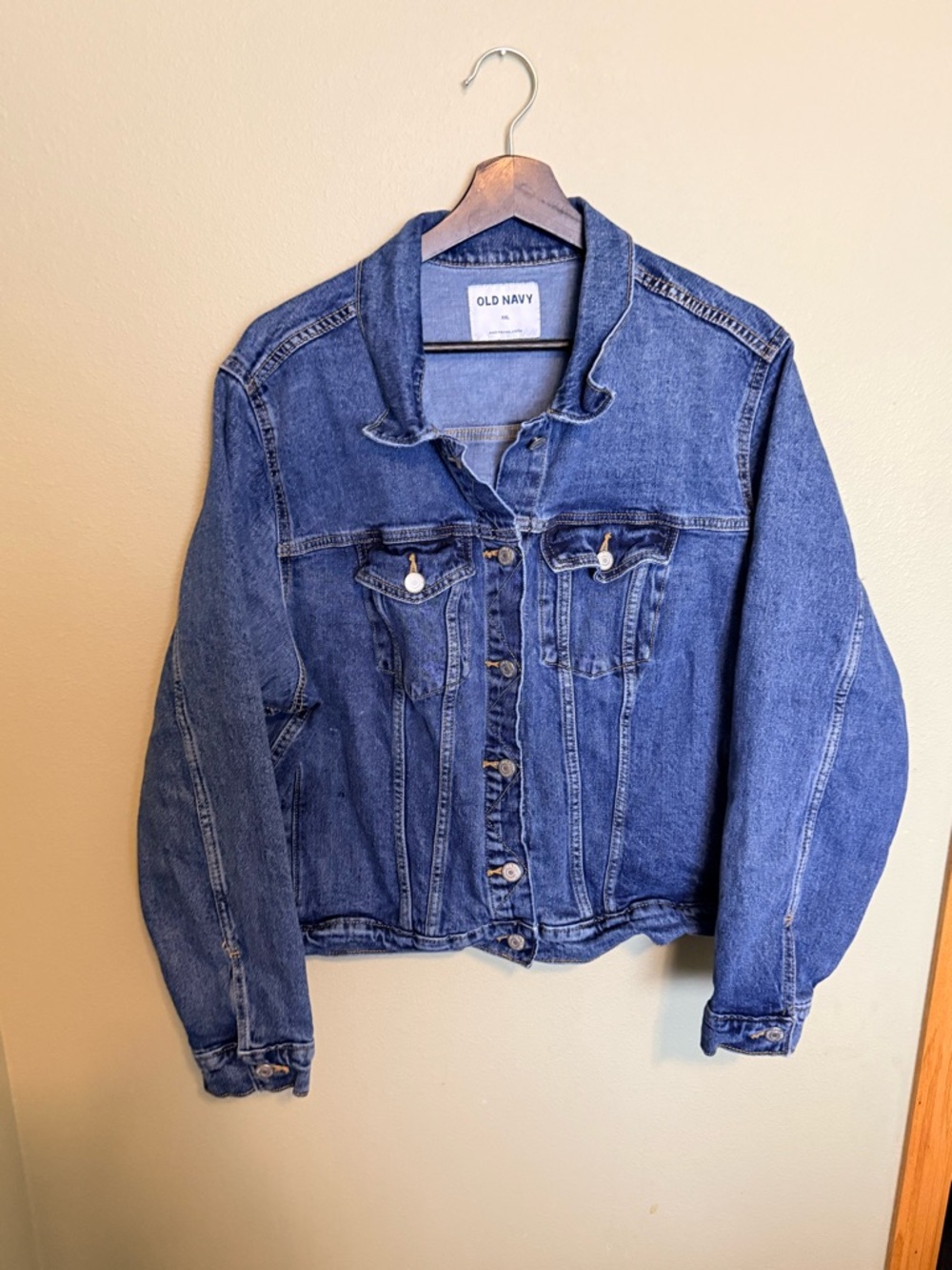 Old Navy Classic Medium Blue Denim Jacket - Picture 4 of 7
